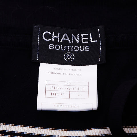 シャネル CHANEL size:38ボーダー カットソー ホワイト ブラック WS6586