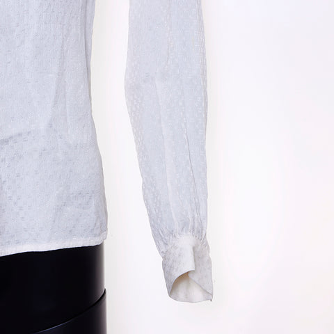 Chanel Coco Mark Long Sleeve Shirt White WS6590