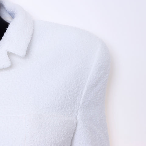 Chanel size:44 tweed coat white WS6598