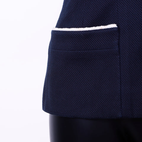 シャネル CHANEL ココボタン ジャケット スカート セットアップ ネイビー WS6601