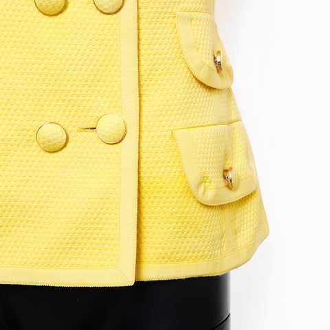 Chanel size:36 jacket skirt set yellow WS6602