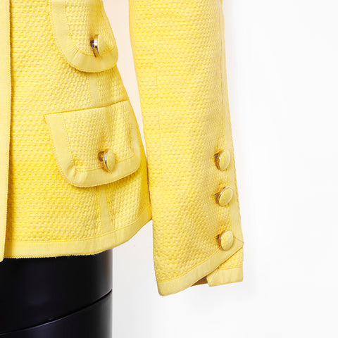 Chanel size:36 jacket skirt set yellow WS6602