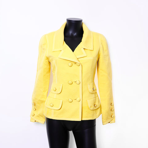 Chanel size:36 jacket skirt set yellow WS6602