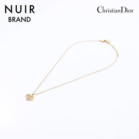 クリスチャンディオール Christian Dior ハート ネックレス ゴールド WS6605