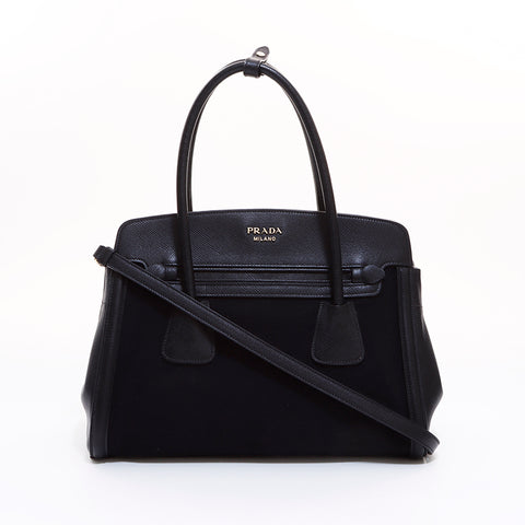 プラダ PRADA サフィアーノ 2WAY ショルダー ハンドバッグ ブラック WS6610