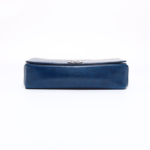 Chanel CHANEL Boy Chanel Vintage Calf 20 Shoulder Bag Navy WS6612