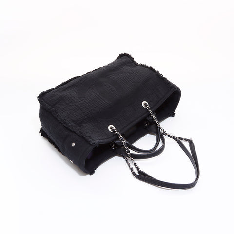 Chanel Chanel 2way Deauville 30手提袋黑色WS6620