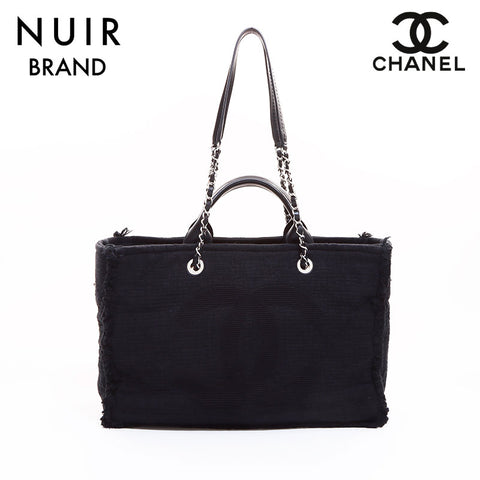 Chanel Chanel 2way Deauville 30手提袋黑色WS6620