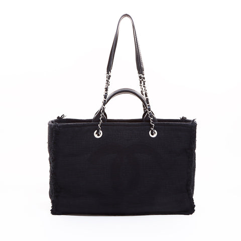 Chanel Chanel 2way Deauville 30手提袋黑色WS6620