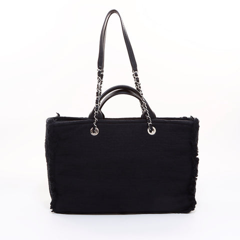 Chanel Chanel 2way Deauville 30手提袋黑色WS6620
