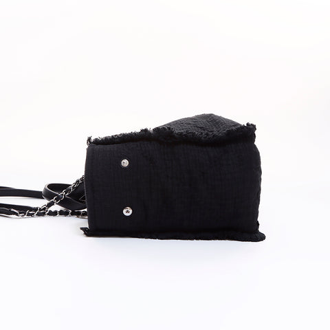 Chanel Chanel 2way Deauville 30手提袋黑色WS6620