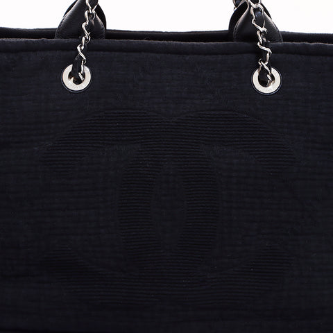 Chanel Chanel 2way Deauville 30手提袋黑色WS6620