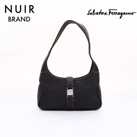 Salvatore Ferragamo HOBO One-shoulder Shoulder Bag Black WS6630