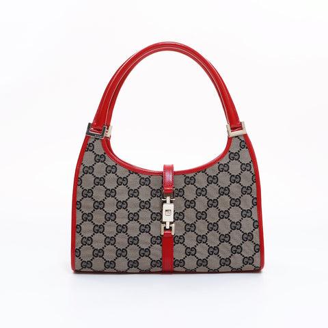 グッチ GUCCI GGキャンバス ハンドバッグ ベージュ  レッド WS6632