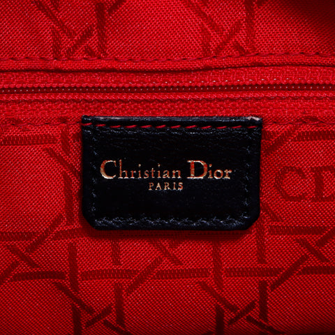 クリスチャンディオール Christian Dior レディディオール カナージュ2way ハンドバッグ ブラック WS6633