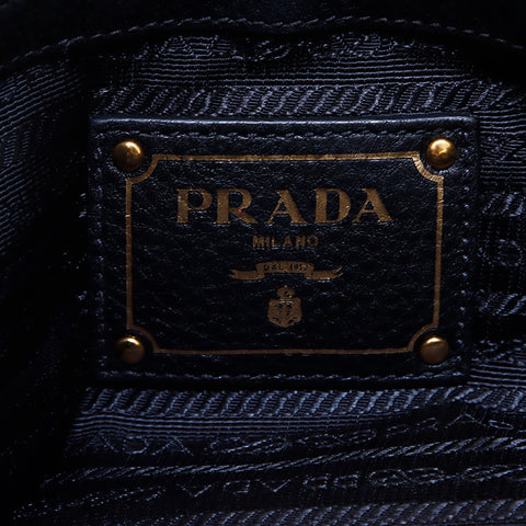 プラダ PRADA 2wayレザー トートバッグ ブラック WS6642