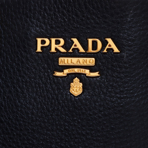 プラダ PRADA 2wayレザー トートバッグ ブラック WS6642