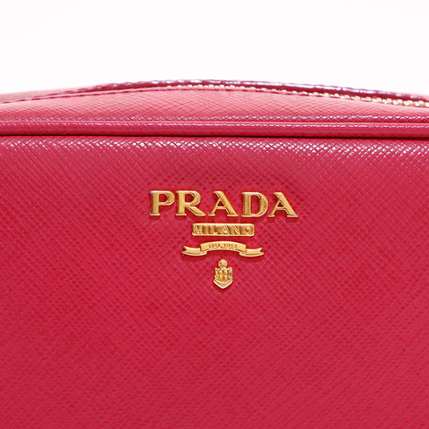 プラダ PRADA サフィアーノmini ショルダーバッグ ピンク WS6645