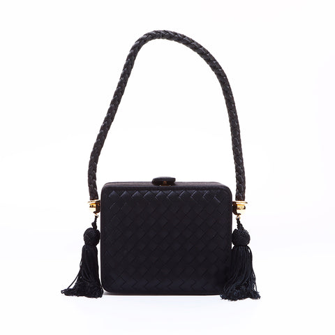 ボッテガヴェネタ BOTTEGAVENETA イントレチャートMINI ハンドバッグ ブラック WS6655