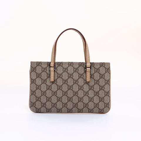 グッチ GUCCI gg スプリームミニトート ハンドバッグ ベージュ WS6658