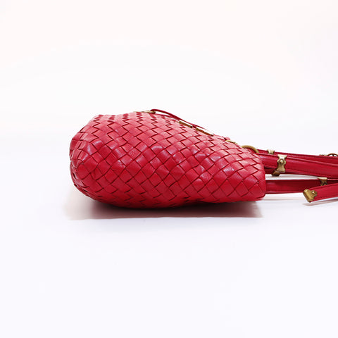 ボッテガヴェネタ BOTTEGAVENETA イントレチャートMINI トートバッグ レッド WS6660