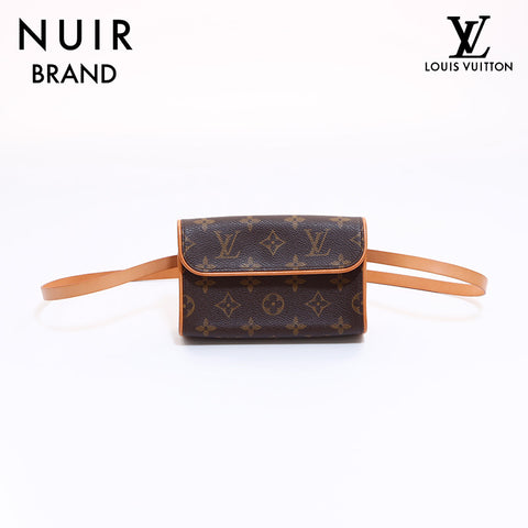 Louis Vuitton LOUIS VUITTON Monogram Florentine Shoulder Bag Brown WS6663