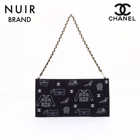 Chanel CHANEL Icon #7 Handbag Navy White WS6667