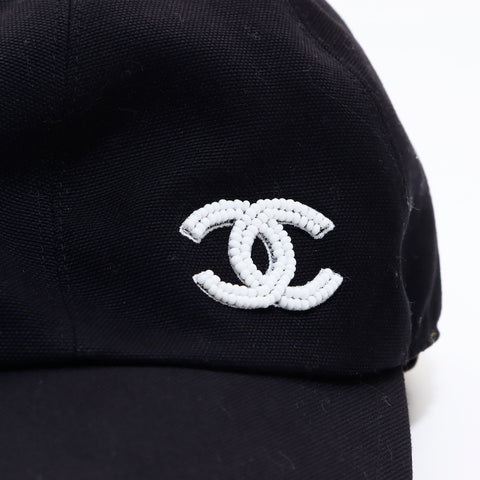 シャネル CHANEL ココマーク キャップ ブラック WS6672