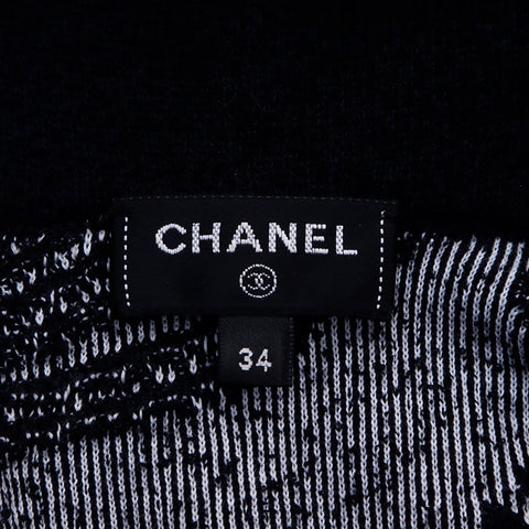 シャネル CHANEL Size:3422C パーカー ブラック ホワイト WS6685