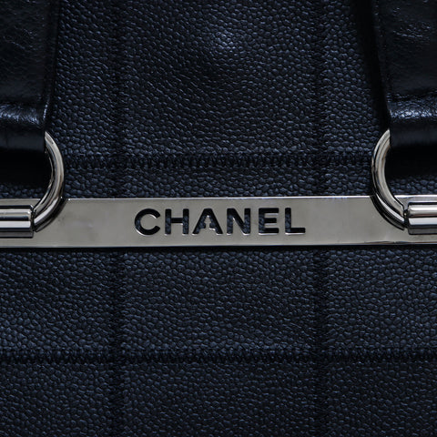 シャネル CHANEL チョコバー１０番台 トートバッグ ブラック WS6693