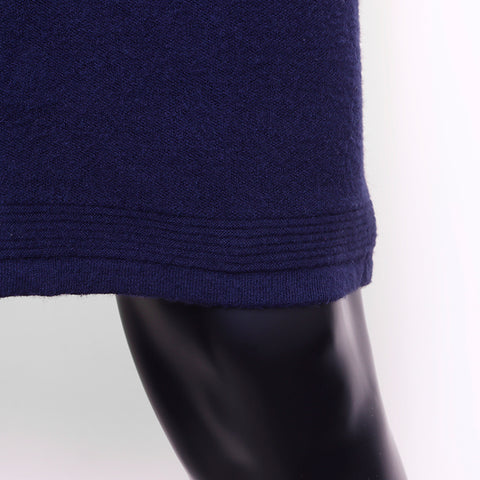 CHANEL COCO Mark 2009s cashmere knit Size: 40 one piece Navy WS6703