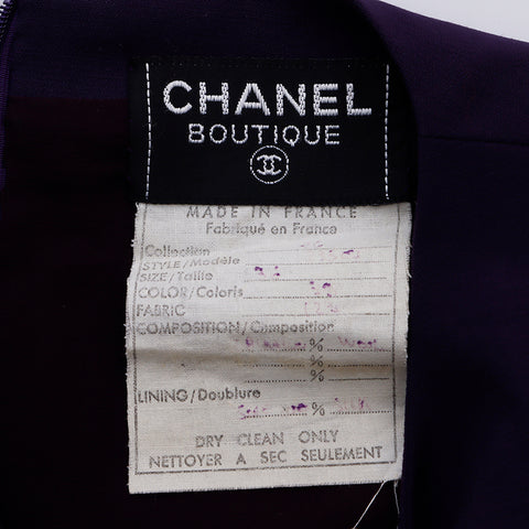 Chanel Coco Mark Dress Purple WS6705