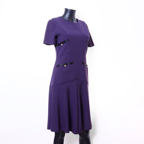 Chanel Coco Mark Dress Purple WS6705