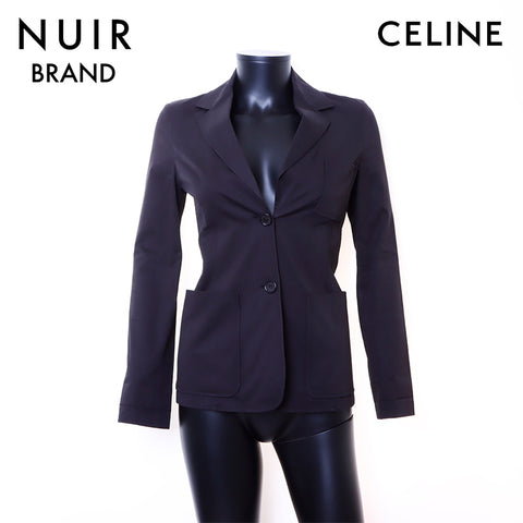 セリーヌ CELINE Size:34 テーラード ジャケット ブラック WS6706
