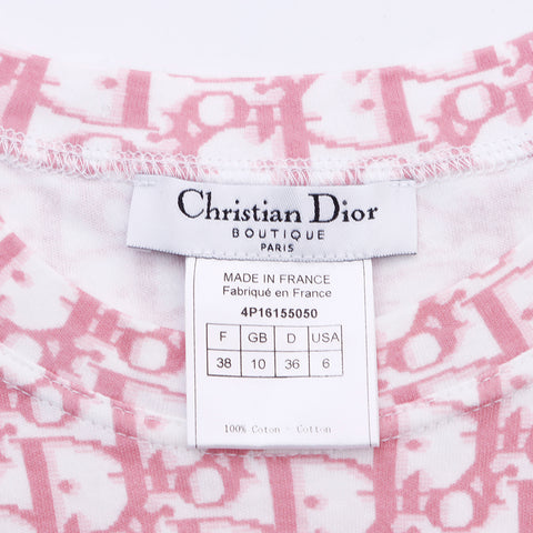 クリスチャンディオール Christian Dior Size:M トロッター 半袖Ｔシャツ ピンク WS6710