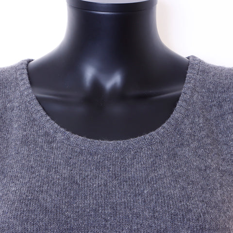 Chanel Size:38 Cashmere Sleeveless Dress Gray WS6713