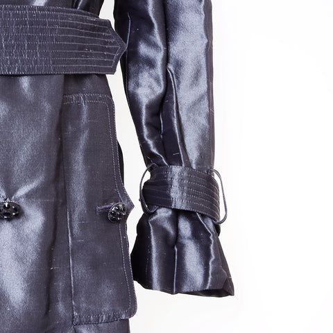 Taille de Chanel: 34 bouton de galibage de soie gris WS6715