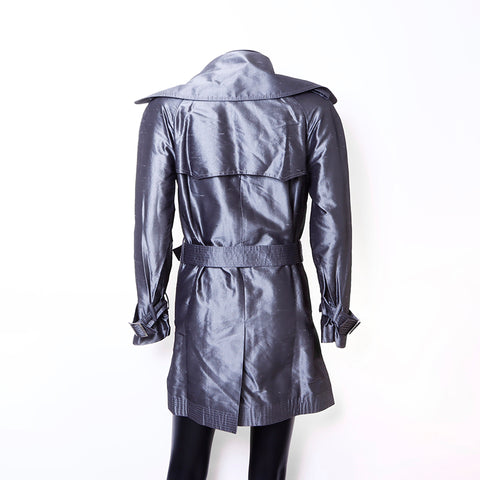 Taille de Chanel: 34 bouton de galibage de soie gris WS6715