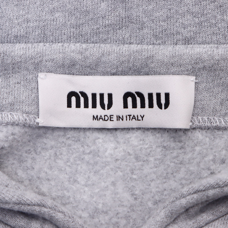MIU MIU ミュウミュウ ローライズ ウール パンツ グレイ