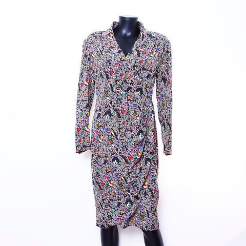 fendi multicolor silk dress Dress , Multicolour, Size 40- Fendi