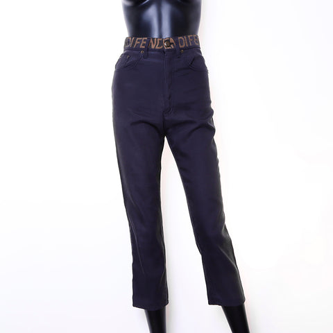 FENDI Size:41 27inc Logo Skinny Pants Gray WS6723