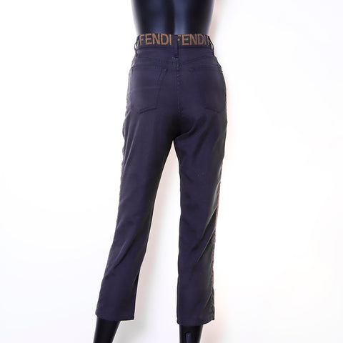 FENDI Size:41 27inc Logo Skinny Pants Gray WS6723
