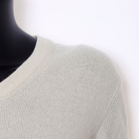 Chanel Size38 Ribbon Cashmere Treen Beige WS6724