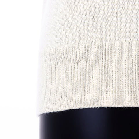 Chanel Size38 Cashmere Ribbon Knit Beige WS6724