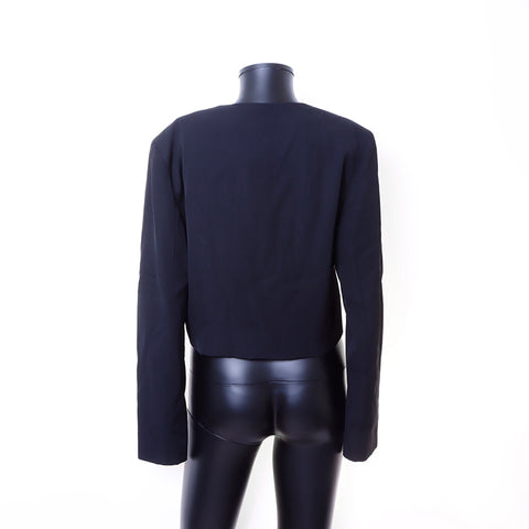 シャネル CHANEL Size:42 ノーカラー ココマークボタン 2000年 P15394 ジャケット ブラック WS6725