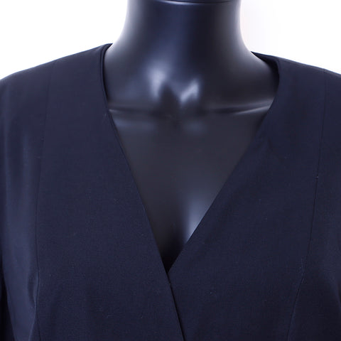 シャネル CHANEL Size:42 ノーカラー ココマークボタン 2000年 P15394 ジャケット ブラック WS6725