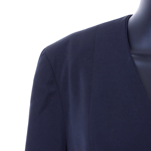 Taille de Chanel: 42 NON COLLAR COCO BOUTON MARCHE 2000 P15394 Veste noire WS6725