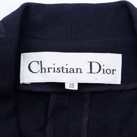 クリスチャンディオール Christian Dior Size:13 リネン レース  ジャケット ブラック WS6728