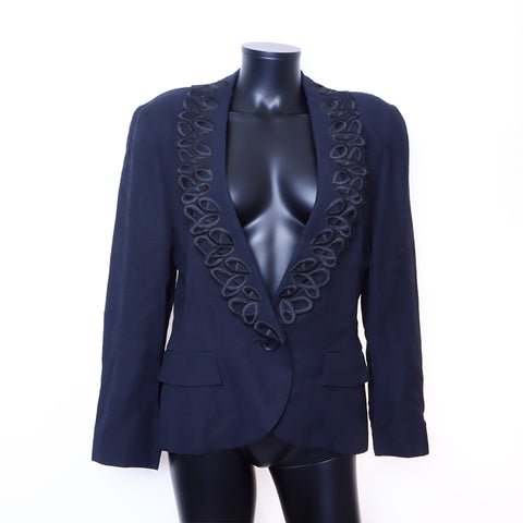 クリスチャンディオール Christian Dior Size:13 リネン レース  ジャケット ブラック WS6728