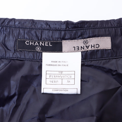 シャネル CHANEL Size:38 ナイロン ノースリーブ スーツ ブラック WS6730
